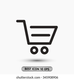 shopping cart . icon. Vector