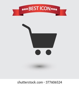 Shopping cart icon vector
