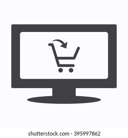 Shopping cart Icon Vector.