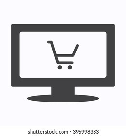 Shopping cart Icon Vector.