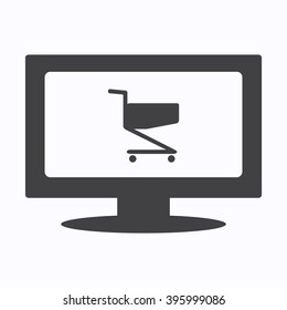 Shopping cart Icon Vector.