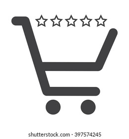Shopping cart Icon Vector. 