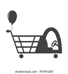 Shopping cart Icon Vector.