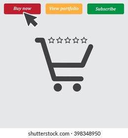 Shopping cart Icon Vector
