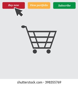 Shopping cart Icon Vector.