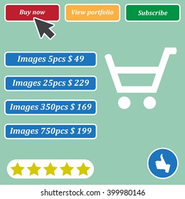 Shopping cart Icon Vector