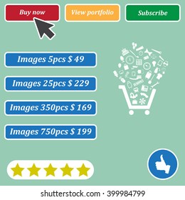 Shopping cart Icon Vector