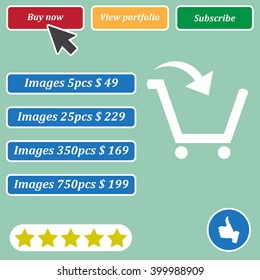 Shopping cart Icon Vector