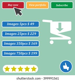 Shopping cart Icon Vector