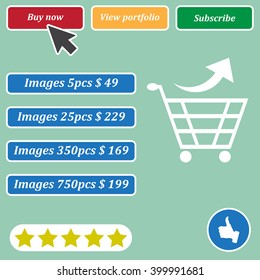 Shopping cart Icon Vector