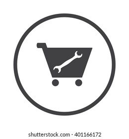 Shopping cart Icon Vector.