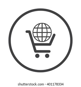 Shopping cart Icon Vector.