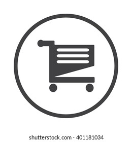 Shopping cart Icon Vector. 