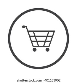 Shopping cart Icon Vector.