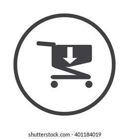 Shopping cart Icon Vector.