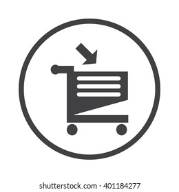 Shopping cart Icon Vector. 