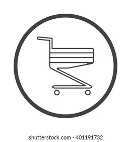 Shopping cart Icon Vector. 