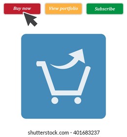 Shopping cart Icon Vector.