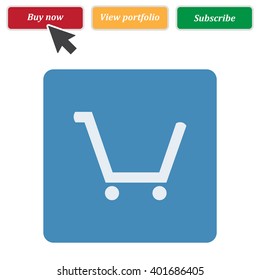 Shopping cart Icon Vector.
