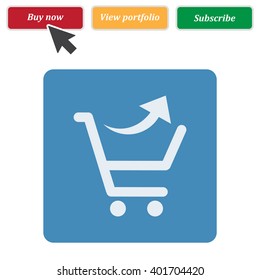 Shopping cart Icon Vector.