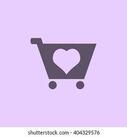 Shopping cart Icon Vector.