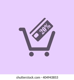 Shopping cart Icon Vector.