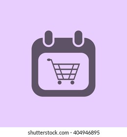 Shopping cart Icon Vector.
