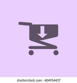 Shopping cart Icon Vector.