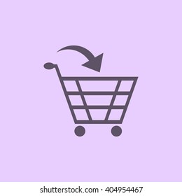 Shopping cart Icon Vector.