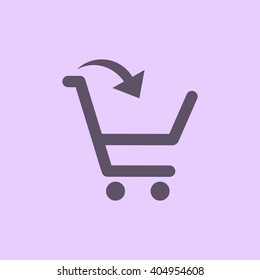 Shopping cart Icon Vector. 