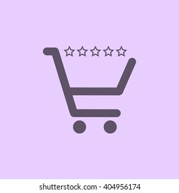 Shopping cart Icon Vector. 