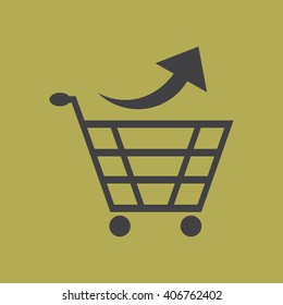 Shopping cart Icon Vector.