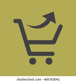 Shopping cart Icon Vector. 