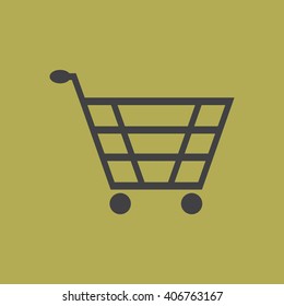 Shopping cart Icon Vector.