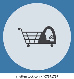 Shopping cart Icon Vector