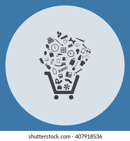 Shopping cart Icon Vector