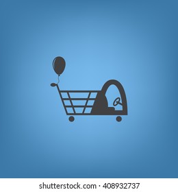 Shopping cart Icon Vector