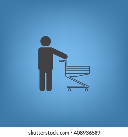 Shopping cart Icon Vector