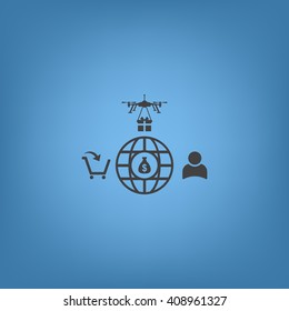 Shopping cart Icon Vector