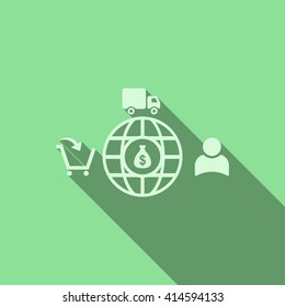Shopping cart Icon Vector