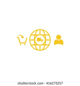Shopping cart Icon Vector