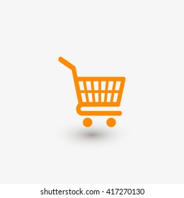 Shopping cart icon vector