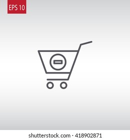  shopping cart icon vector