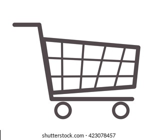 Shopping cart icon (Vector) 