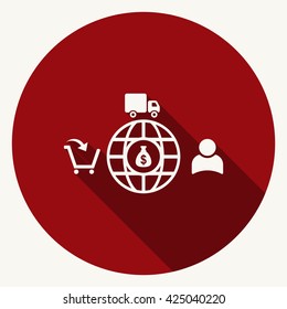 Shopping cart Icon Vector