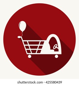 Shopping cart Icon Vector