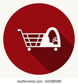 Shopping cart Icon Vector