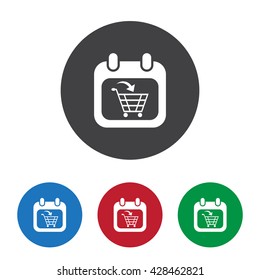 Shopping cart Icon Vector