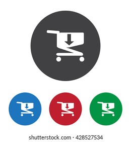 Shopping cart Icon Vector