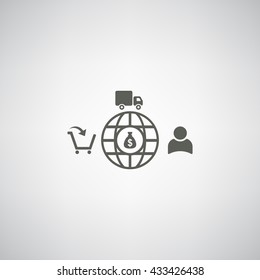 Shopping cart Icon Vector
